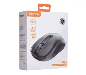 Meetion BTM185 černá / Bezdrátová myš / 3200 DPI / Bluetooth 5.1 / 2,4 GHz