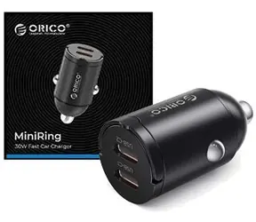 Orico MR-30-2C-BK-EP černá / Autonabíječka / 2x USB-C / 30W