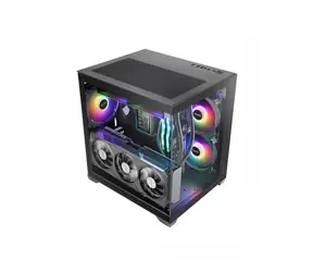 Tacens MARS MC-VIEW3 černá / Počítačová skříň / Mini Tower / mATX / Mini-ITX / tvrzené sklo / 3x 120mm ARGB