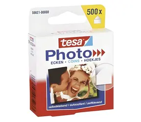 Tesa Fotorožky bílé 500 ks / Spotřební materiál / samolepicí / bez rozpouštědel
