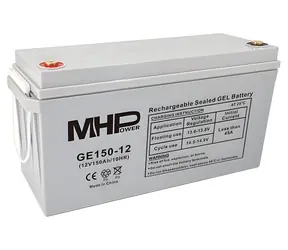 MHPower GE150-12 / Gelový akumulátor / GEL / 12V / 150Ah / T3-M8 / Deep Cycle