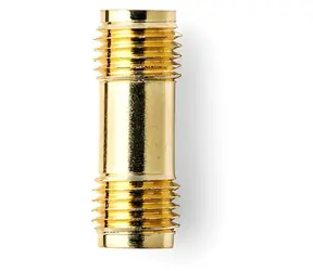 Nedis SMA adaptér SMA(F)-SMA(F) zlatá / Adaptér / Pozlacené kontakty / 50 Ohm / 2 ks
