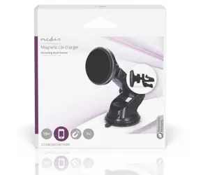Nedis Bezdrátová nabíječka do auta MagSafe / Nabíječka do auta / 15 W / USB-C / Magnetické uchycení