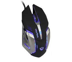 Meetion M915 černá / Herní myš / drátová / optická / 2400 DPI / 6 tlačítek / RGB podsvícení