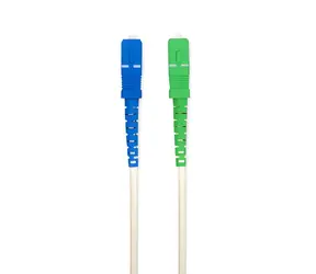 Nedis optický patch kabel SC/APC-SC/UPC bílá / Optický kabel / SMF / 100 Gbps / 2 m