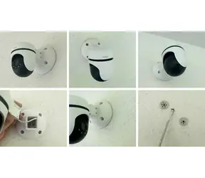 OEM Držák pro kamery TP-Link Tapo C500/C510W/C520WS bílý / Držák / Nástěnná a stropní montáž / Krytka kabelů