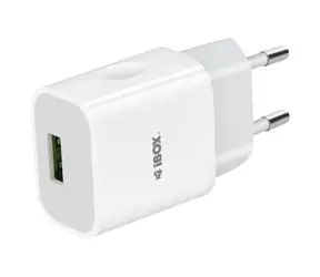C41W bílá / Síťová nabíječka / USB-A + Micro-USB / 12W / 2,4A