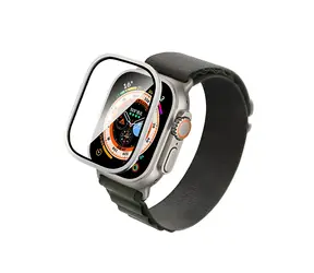 COTECi ochranné sklo s titanovým rámečkem / Ochranné sklo / Apple Watch Ultra 49mm / safírové sklo / titanový rámeček