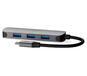 Nedis USB-C hub 4 porty / USB hub / 4x USB-A / USB 3.2 Gen 1 / 5 Gbps / napájení z USB