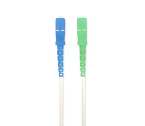 Nedis SC/APC - SC/UPC bílá / Optický patch kabel / Jednovidové vlákno / 100 Gbps / 6 m