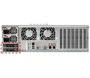 SuperMicro box pro 2× 2,5" hotswap na zadní stranu SC836B / Box / Hot-swap / SAS3/SATA3 / vč. kabelu a backplane
