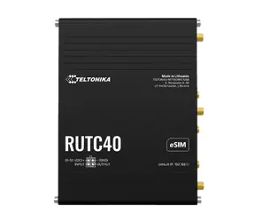 Teltonika RUTC40 / Router industriální / 4G (LTE) / Wi-Fi 6 / Dual SIM & eSIM / 4x LAN / 1x WAN