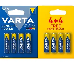 Varta Longlife Power AAA 8 ks (4+4) / Baterie / 1.5V / alkalická