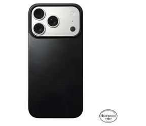 Nomad Magnetic Leather Back MagSafe iPhone 17 Pro černá (Horween) / Zadní kryt / Kožený / MagSafe