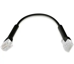 Ubiquiti U-Cable-PATCH-RJ45-BK černá / Patch kabel / Cat6 / 0,22 m / UTP