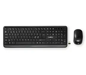 Nedis Bezdrátová sada klávesnice a myši ND layout / Sada klávesnice a myši / USB přijímač / 800-1600 DPI