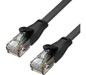 Unitek Patch kabel RJ45-RJ45 Cat.6 UTP černá / Patch kabel / 0,5 m