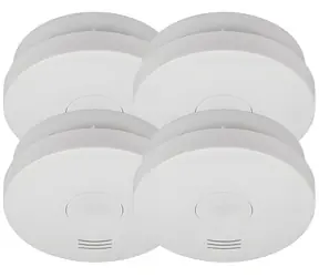 Brennenstuhl RM L 3100 SET 4 ks / Detektor kouře / bezdrátové propojení / 85 dB siréna / 3V baterie na 10 let