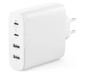 Alogic Rapid Power 100W bílá / Nabíjecí adaptér / GaN / 4x USB / Kabel 2 m