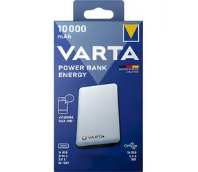 Varta Energy 10000mAh / powerbanka / 2x USB-A + 1x USB-C / 2,4 A / Li-Pol