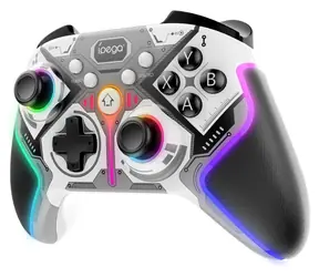 iPega 9666HH šedá / Gamepad / Bluetooth / Hall senzory / RGB / Android/iOS/PC/PS3/PS4/N-Switch