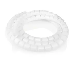 Nedis Spirálové pouzdro na kabely bílá / Organizér kabelů / O do 28 mm / 1 ks