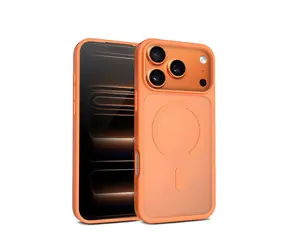 Crong Hybrid Matte Magnetic oranžová / Ochranný kryt / Apple iPhone 17 Pro / MagSafe