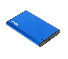 iBox HD-05 modrá / Externí box pro 2.5" HDD/SSD / USB 3.2 Gen 1 / SATA III / UASP