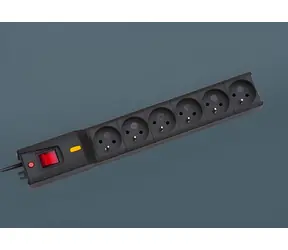 Lestar LX 610 černá / Přepěťová ochrana / 5 m kabel / 460 W / vypínač