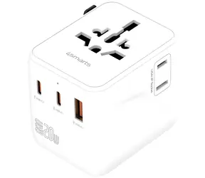 4smarts Nomad / Cestovní adaptér / GaN / 20W / 2x USB-C / 1x USB-A