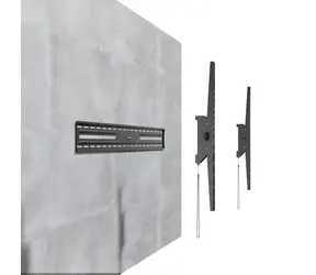Nástěnný držák TV černý / Držák TV / 43-100" / nosnost 75 kg / VESA do 900x600