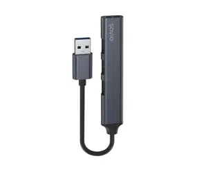 AK-70 USB Hub 4 porty / USB hub / 3x USB-A 2.0 + 1x USB-A 3.0 / 5 Gbps / hliník