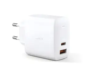 PA-B3 Omnia GaN nabíječka bílá / Nabíječka / 65W / USB-C + USB-A / Power Delivery 5.4A