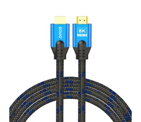 CL-143 HDMI 2.1 modro-černá / Kabel / 8K / Ethernet + 3D / Zlacené konektory / 3 m