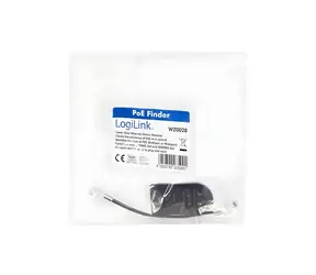 Snímač stavu PoE napájení / PoE tester / Inline / 2x RJ-45 / Černá