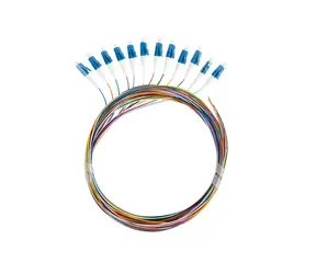 Optický pigtail LC/UPC 9/125 SM / 12 ks barevné / G657A1 / 2 m