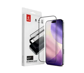 Crong 3D Armour Glass / Ochranné sklo / tvrzené / Apple iPhone 17 / s instalačním rámečkem