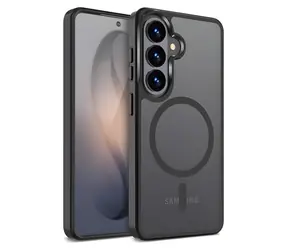 Crong Hybrid Matte Magnetic černá / Ochranný kryt / Samsung Galaxy S26+ / MagSafe
