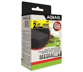 AQUAEL Náhradní houbička pro filtr Pat-Mini / Filtrační houbička / 20 PPI / 2 ks
