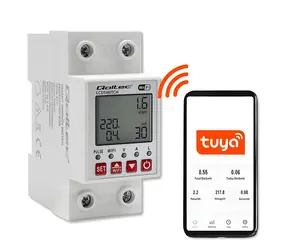 Chytré relé 63A na DIN lištu s měřičem spotřeby / Relé / WiFi / Tuya / Časovač / LED