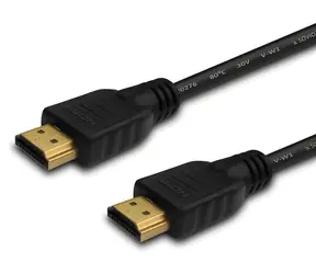 HDMI kabel CL-196 3m černá / Kabel HDMI / 4K 4096×2160 / ARC / pozlacené konektory