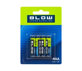 Alkalická baterie AAA LR03 Super Alkaline 4 ks / Baterie / Mikrotužková / Jednorázová
