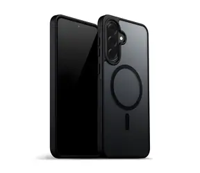 Crong Hybrid Matte Magnetic černá / Ochranný kryt / Samsung Galaxy A37, A36 / MagSafe