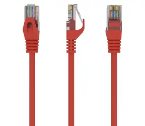 Patch kabel UTP Cat6 1m červený / Síťový kabel / UTP / RJ45