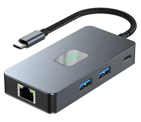 USB-C hub 7v1 / Hub USB / HDMI / USB / SD/TF / RJ45 2500 Mbps / PD