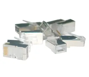 RJ45 konektor STP CAT6 univerzální 100 ks / Konektor / 8P8C / drát i lanko