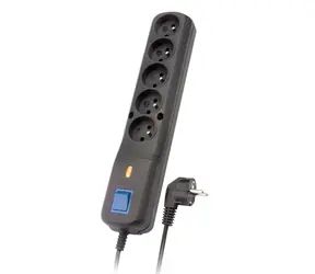 LV-530W černá / Přepěťová ochrana / 5 zásuvek / 2300 W / 3 m / 10 A