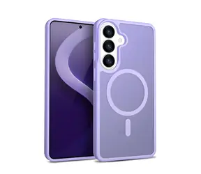 Crong Hybrid Matte Magnetic levandulová / Ochranný kryt / Samsung Galaxy S26 / MagSafe