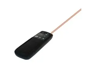 Bezdrátový prezentér s laserovým ukazovátkem černý / Bezdrátový prezentér / 2,4 GHz / dosah 15 m / USB přijímač
