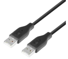 Kabel USB 2.0 AM-AM 1,8 m černá / PC kabel / USB 2.0 / 1,8 m